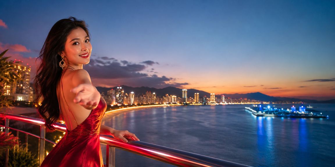 Bãi biển Đà Nẵng minh họa người dùng Việt Nam truy cập 106 vào lúc thư giãn